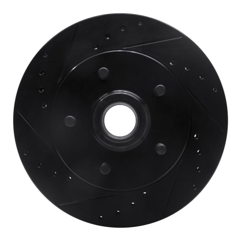 R1 Concepts — R1 Concepts Brake Rotor Drilled and Slotted Black