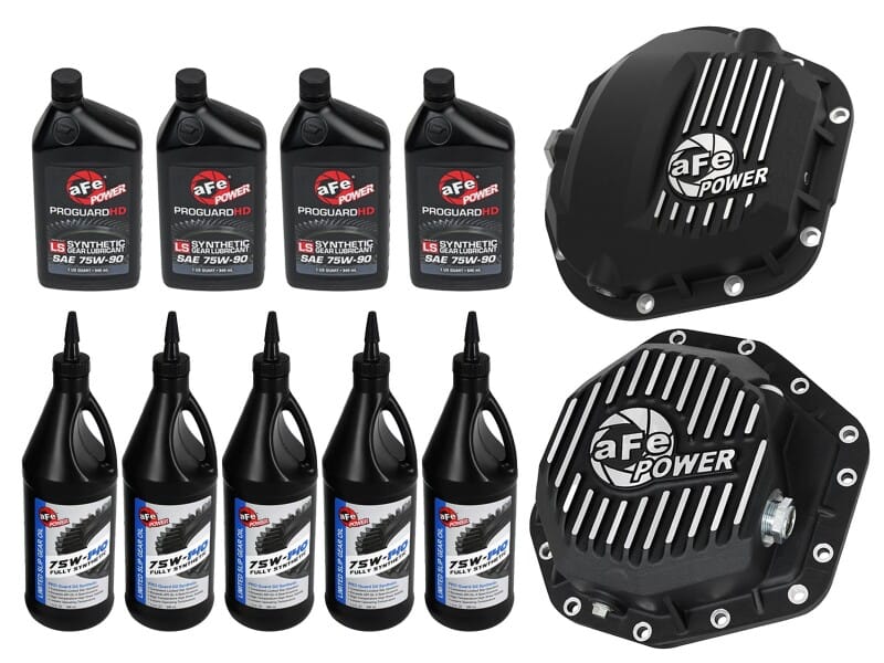 aFe — aFe POWER Front & Rear Diff GUARD Package w/ Oil