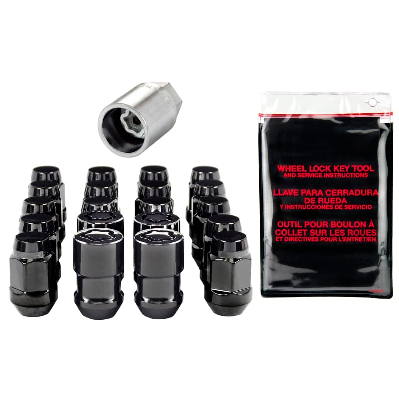 McGard — Bulge Cone Seat Exposed Style Wheel Installation Kit-Black