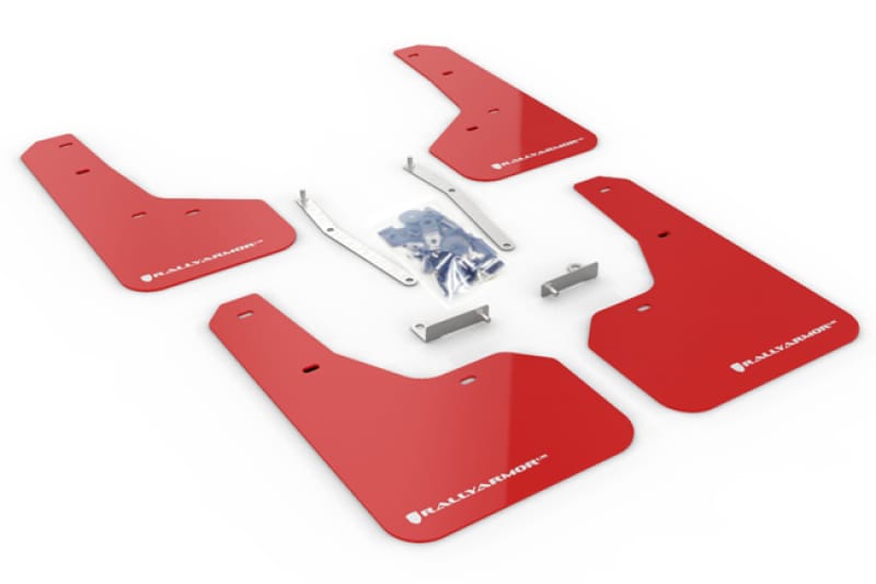 Rally Armor — Red Mud Flap/White Logo