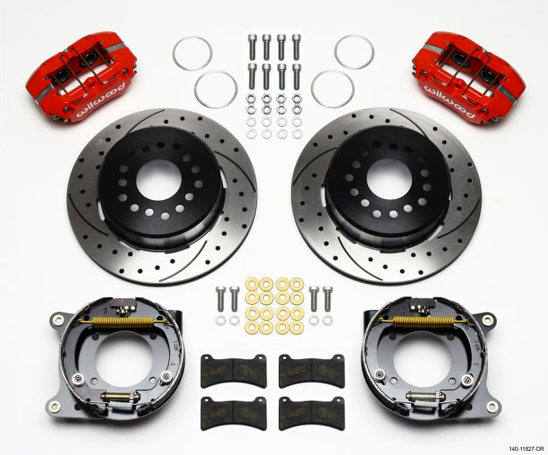 Wilwood — KIT,REAR,DISC/DRUM,IMPALA 59-64/VETTE 57-62,1PC 11.00,SRP,RED