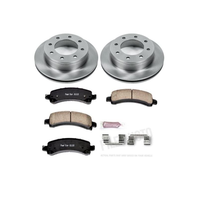 PowerStop — OE Stock Replacement Low-Dust Ceramic Brake Pad and Rotor Kit