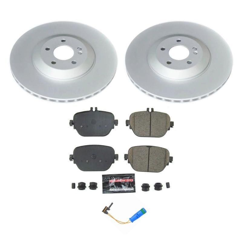 PowerStop — Genuine Geomet Coated Rotor and Carbon-Fiber Ceramic Brake Pad Kit