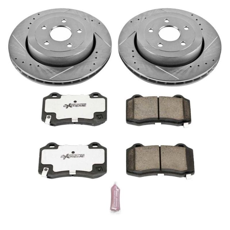 PowerStop — Z26 Street Performance Ceramic Brake Pad and Drilled & Slotted Rotor Kit