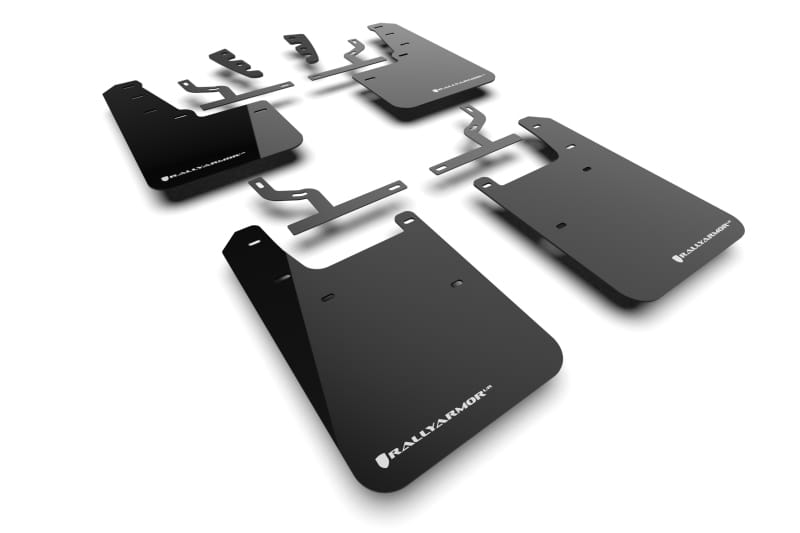 Rally Armor — Black Mud Flap/White Logo