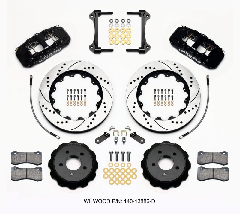 Wilwood — KIT,FRONT,MUSTANG,2015-UP,AERO6,14.00 ROTOR,SRP,W/LINES