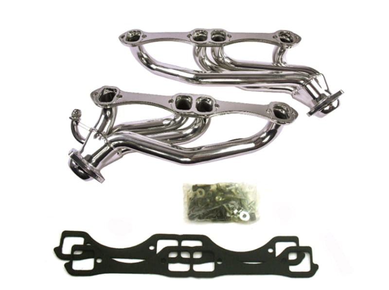 JBA — JBA 96-00 GM Truck 5.0L/5.7L SBC w/o A.I.R. 1-1/2in Primary Silver Ctd Cat4Ward Header
Exhaust Header