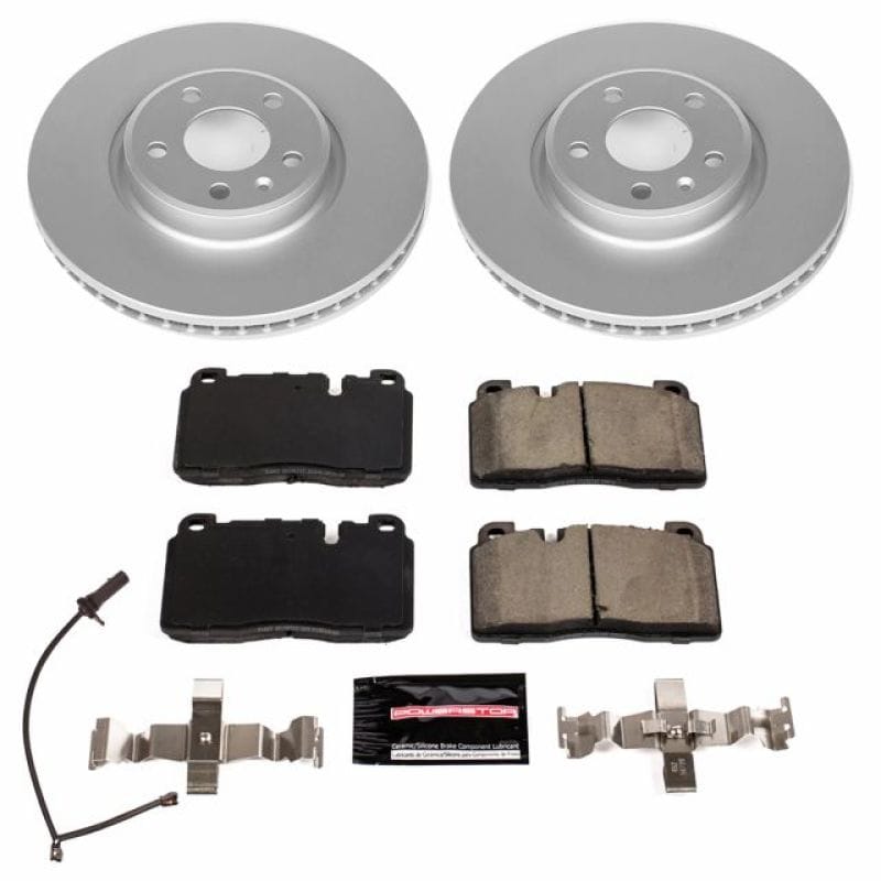 PowerStop — Genuine Geomet Coated Rotor and Carbon-Fiber Ceramic Brake Pad Kit
