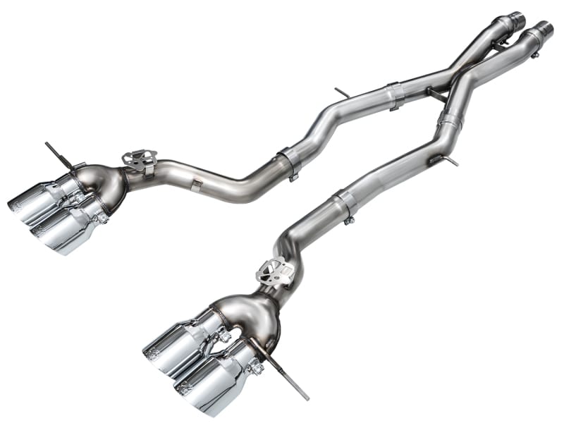 AWE Tuning — AWE Track Edition Exhaust for BMW G87 M2 - Chrome Silver Tips