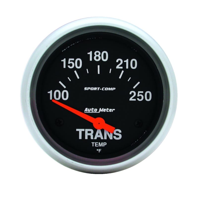 AutoMeter — GAUGE, TRANSMISSION TEMP, 2 5/8", 100-250?F, ELECTRIC, SPORT-COMP