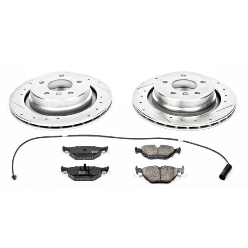 PowerStop — Z23 Daily Driver Carbon-Fiber Ceramic Brake Pad and Drilled & Slotted Rotor Kit