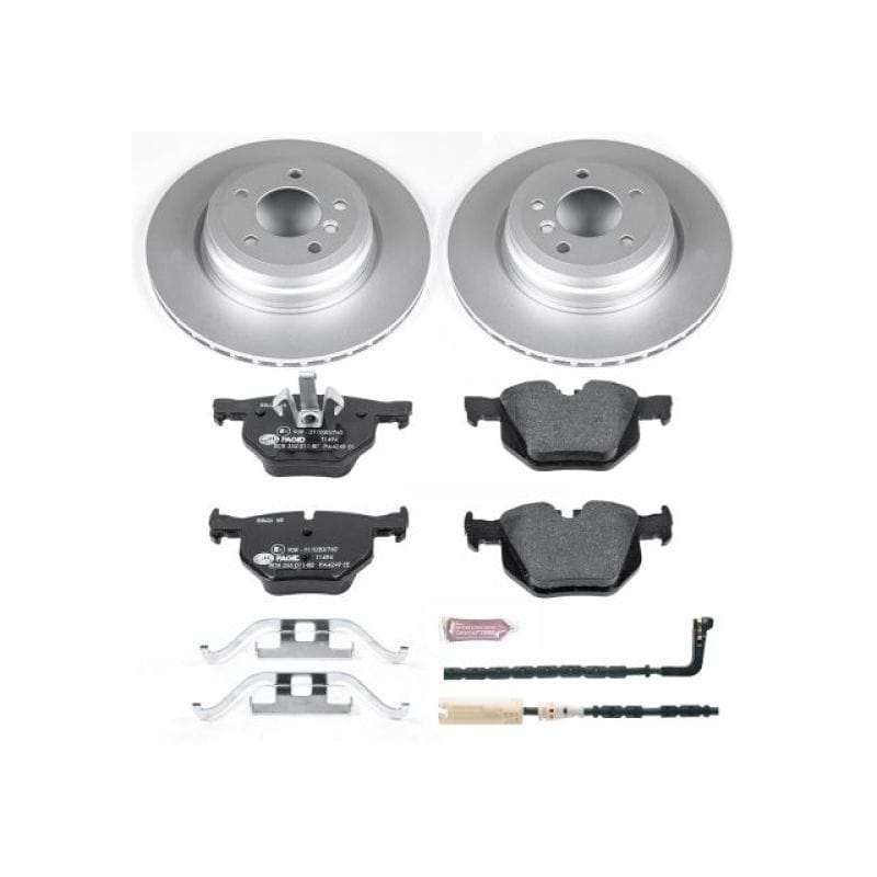 PowerStop — Genuine Geomet Coated Rotors, ECE-R90 Brake Pads + Hardware Kit