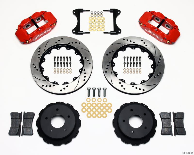 Wilwood — KIT,REAR,VETTE,65-82,FNSL4R,14.00 ROTOR DRILLED,RED