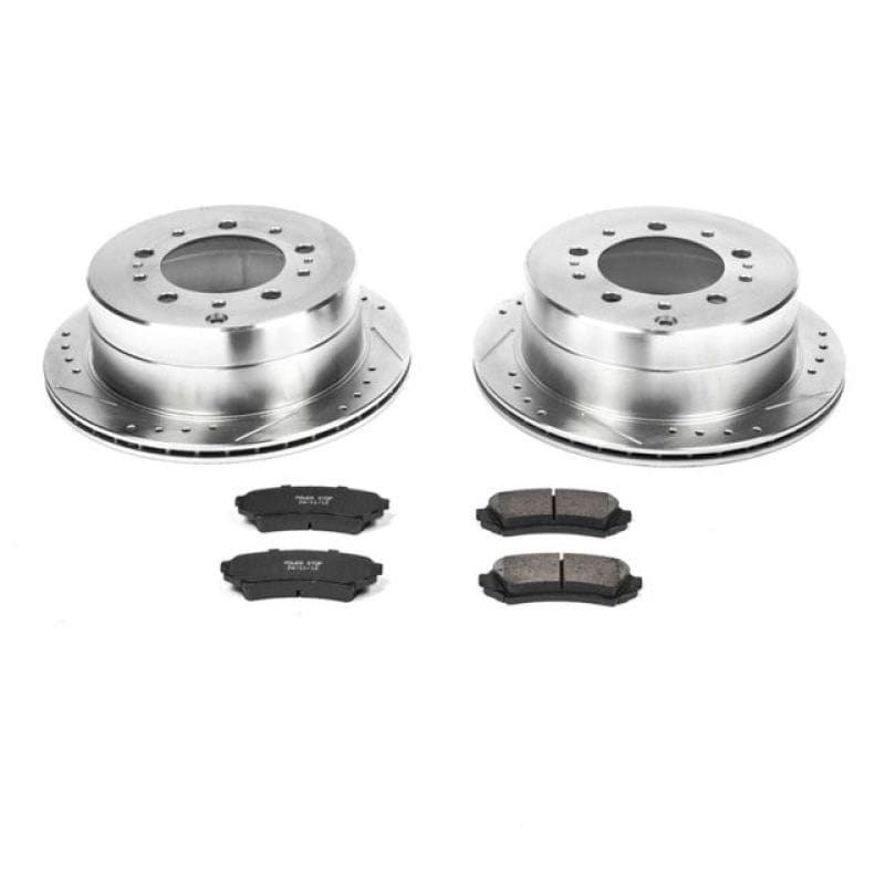 PowerStop — Z23 Daily Driver Carbon-Fiber Ceramic Brake Pad and Drilled & Slotted Rotor Kit