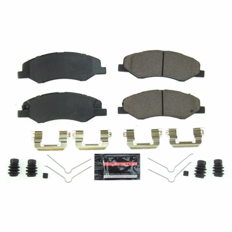 PowerStop — PowerStop - Z23 Daily Driver Carbon-Fiber Ceramic Brake Pads with Hardware Kit