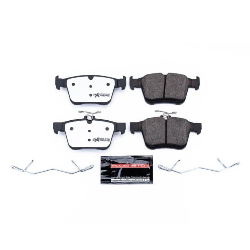 PowerStop — PowerStop - Z26 Performance Carbon-Fiber Ceramic Brake Pads with Hardware Kit