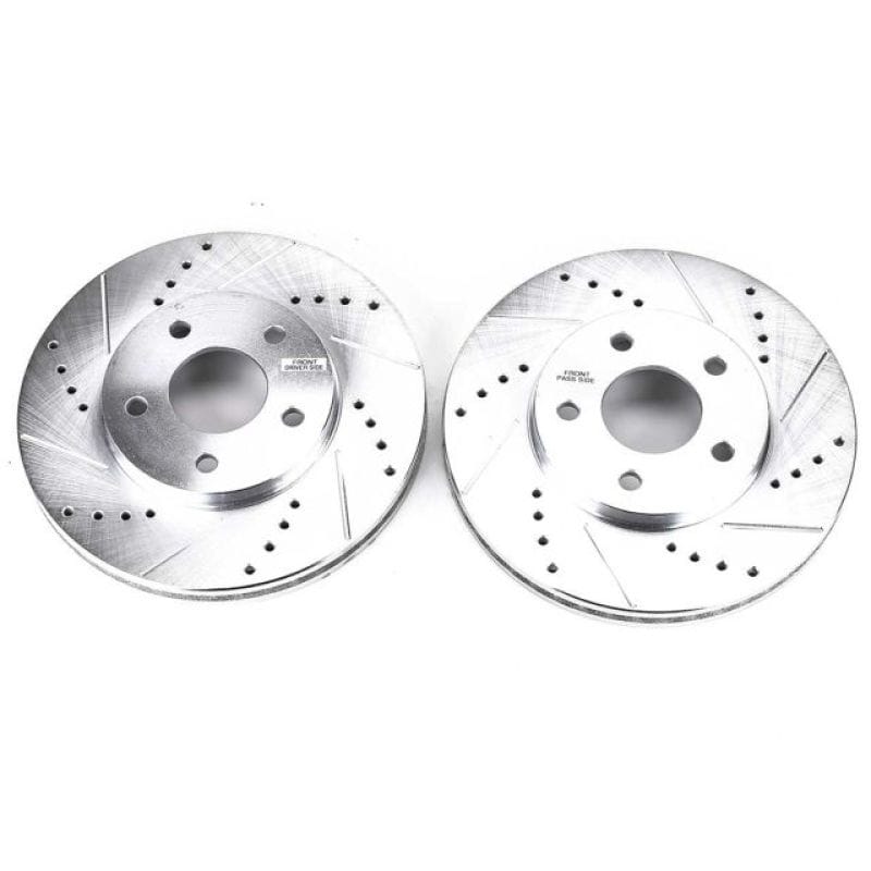 PowerStop — PowerStop Evolution Performance Drilled, Slotted & Plated Brake Rotor Pair