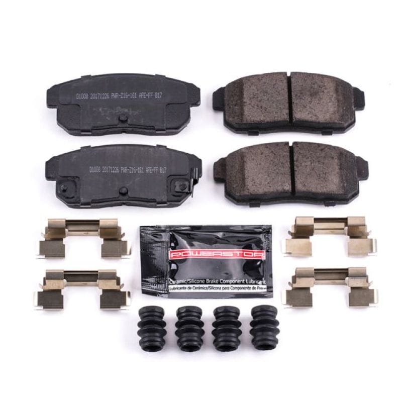 PowerStop — PowerStop - Z23 Daily Driver Carbon-Fiber Ceramic Brake Pads with Hardware Kit