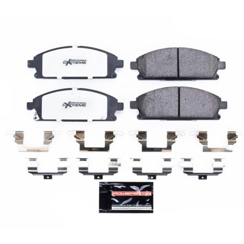 PowerStop — PowerStop - Z36 Truck and SUV Carbon-Fiber Ceramic Brake Pads with Hardware Kit