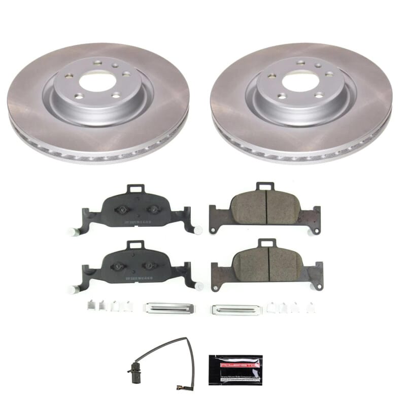PowerStop — Semi-Coated Rotor and Low-Dust Ceramic Brake Pad Kit