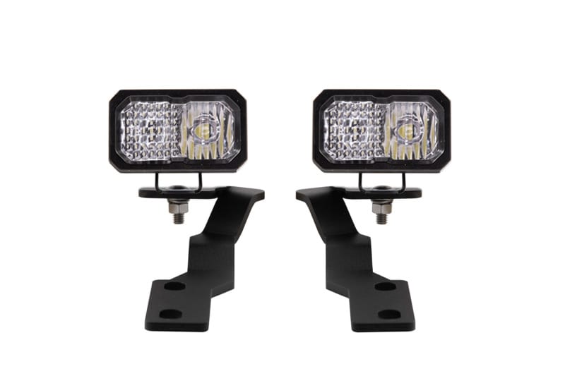 Diode Dynamics — Pod light featuring advanced TIR optics for high efficiency and focus.
Allows you to mount two C2 2.0 LED Pods above the hood.