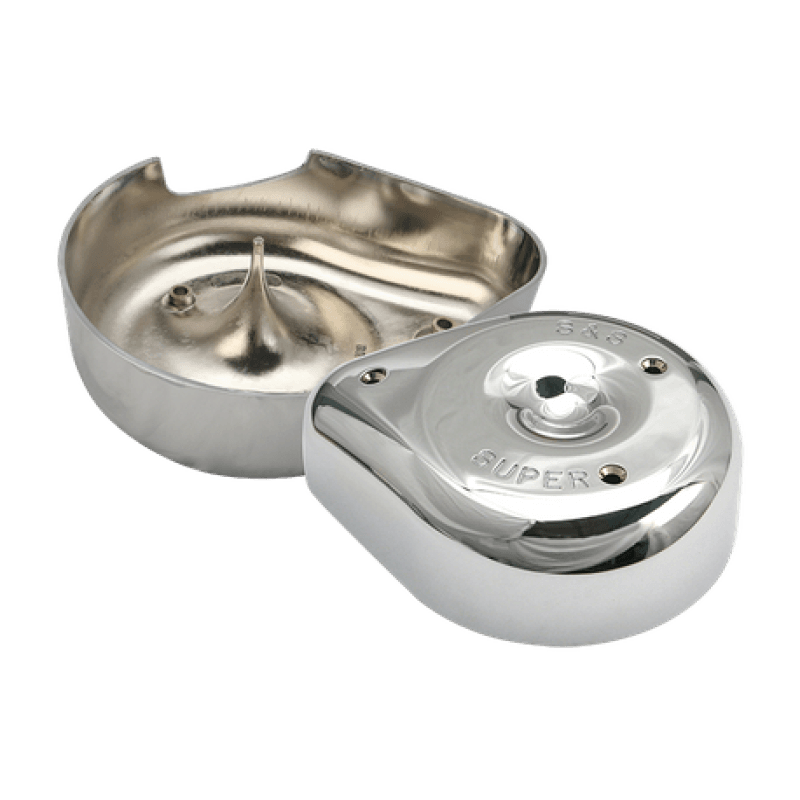 S&S Cycle — S&S Cycle 66-84 BT w/ 5 Gal Tanks Notched Teardrop Air Cleaner Cover For Super E/G Carbs