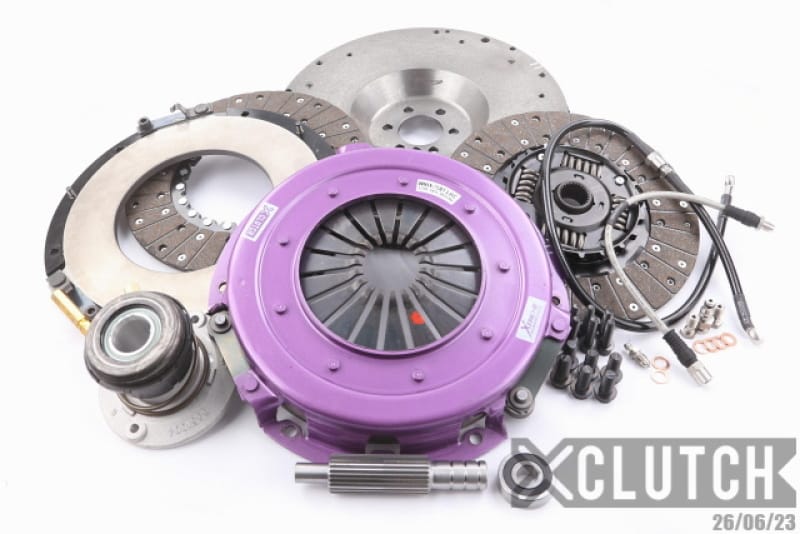 XCLUTCH — Clutch Kit Inc Flywheel + HRB; 10  1/2" Twin Sprung Organic Discs