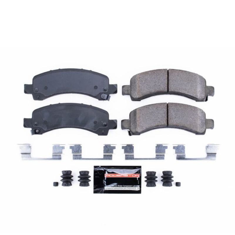PowerStop — PowerStop - Z23 Daily Driver Carbon-Fiber Ceramic Brake Pads with Hardware Kit