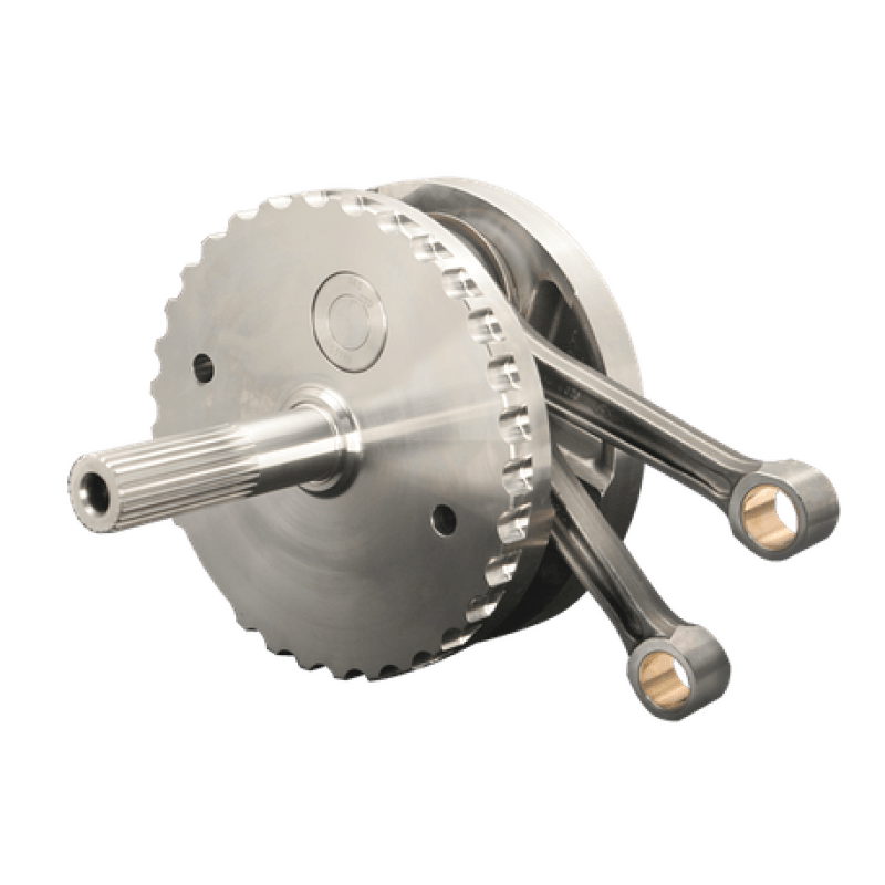 S&S Cycle — S&S Cycle 2007+ BT 4-3/8in Stroke Flywheel Assembly w/ Sprocket Shaft Bearing Race
