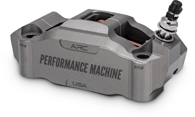 Performance Machine — Performance Machine 125 x 4 Race Series Radial Mount Caliper with ARC - Left - Gunmetal Grey
