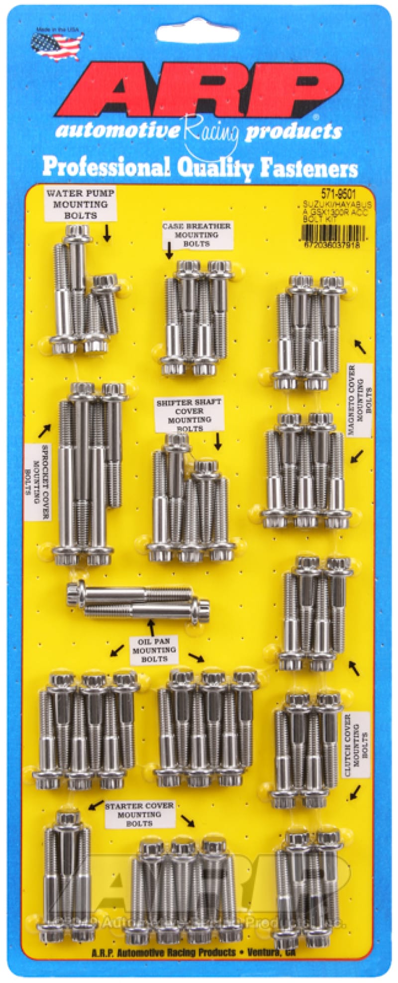 ARP — ARP Suzuki/Hayabusa GSX1300R SS 12pt Accessory Bolt Kit