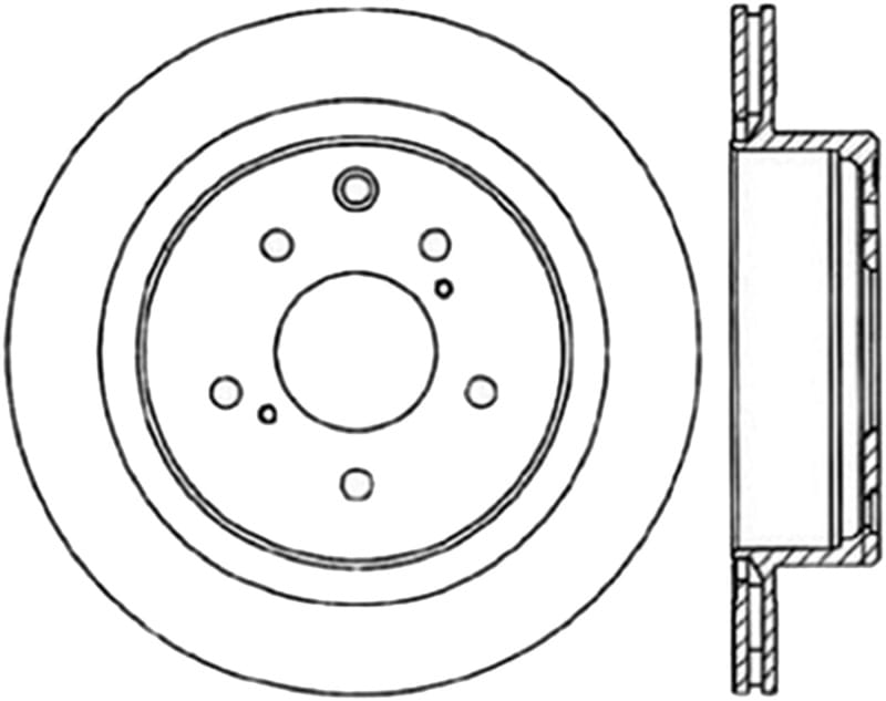 Stoptech — StopTech Sport Drilled & Slotted Brake Rotor; Rear Left
StopTech Sport Drilled/Slotted Brake Rotor; Rear Left