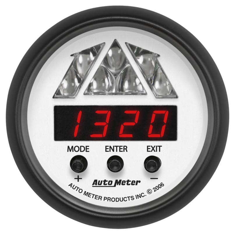 AutoMeter — GAUGE, TACHOMETER, DIGITAL RPM W/ LED SHIFT LIGHT, PHANTOM