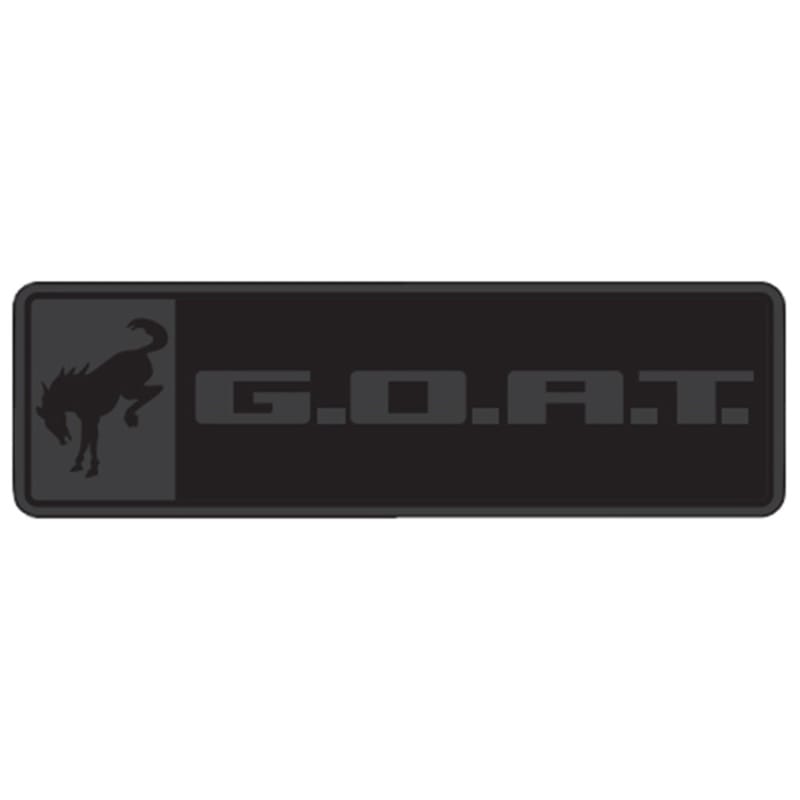 Ford Racing — Bronco/Bronco Sport G.O.A.T. Badge-Black/Black
Goat Badge