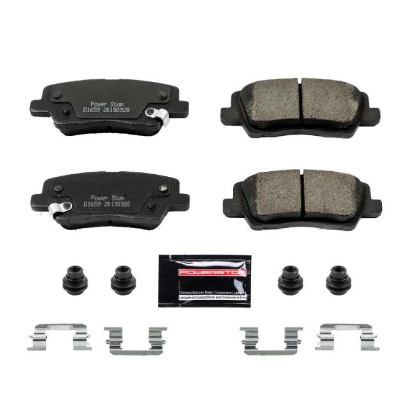 PowerStop — PowerStop - Z23 Daily Driver Carbon-Fiber Ceramic Brake Pads with Hardware Kit