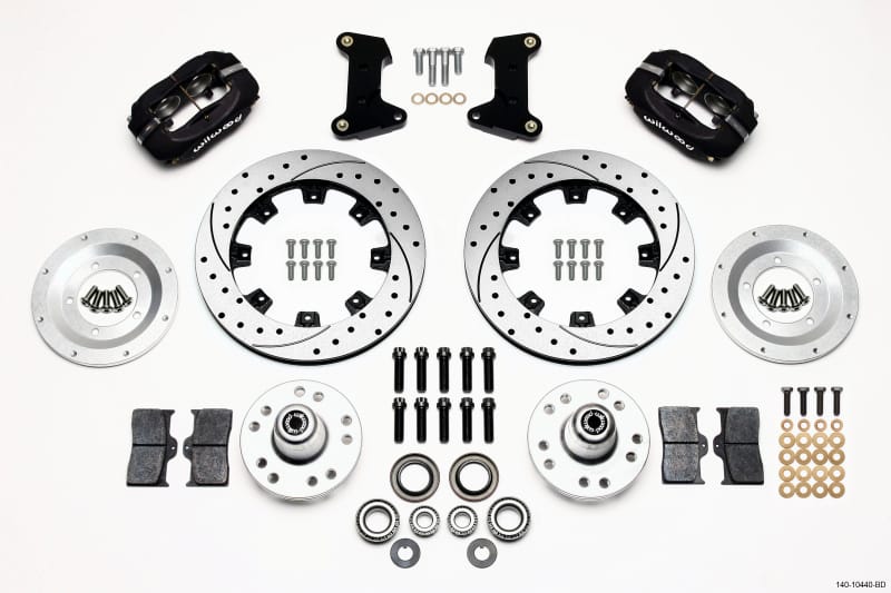 Wilwood — KIT,FRONT,PINTO/MUSTANG II,74-78,FDLI 12.19,SRP,BLACK POWDER COAT