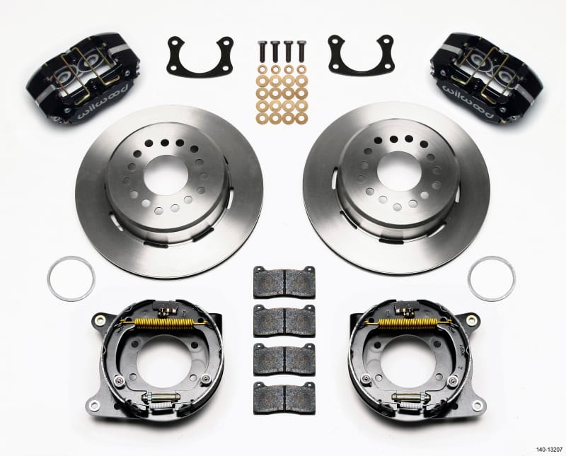 Wilwood — KIT,REAR,DISC/DRUM,DP-DB,BIG FORD NEW 2.50 OFF,1PC .81 ROTOR,BLACK