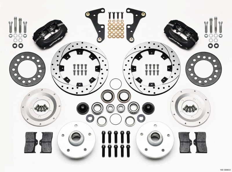 Wilwood — KIT,FRONT,CADILLAC 41-55,FDLI,11.75x.81 SRP,BLACK POWDER COAT