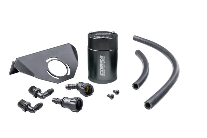 CORSA Performance — CORSA Performance 3 oz. aluminum oil catch can with mounting bracket