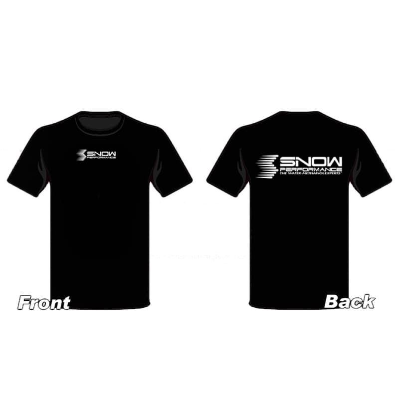 Snow Performance — SNOW T-shirt Black W/white Logo 2X