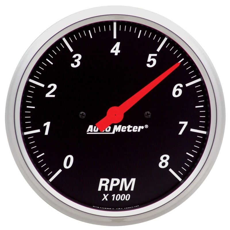 AutoMeter — GAUGE, TACHOMETER, 5", 8K RPM, IN-DASH, DESIGNER BLACK