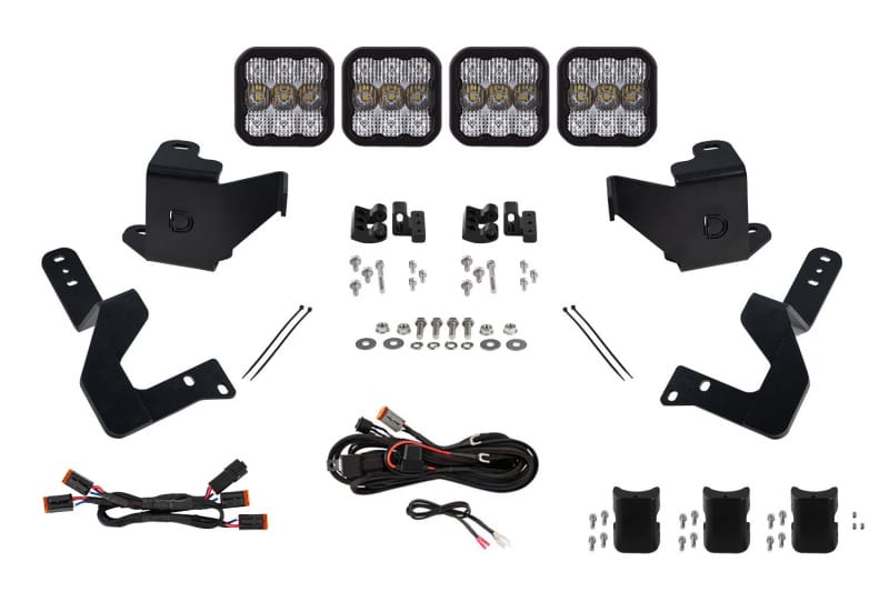 Diode Dynamics — Diode Dynamics 2024 Toyota Tacoma SS5 Grille CrossLink Lightbar Kit - Sport White Combo