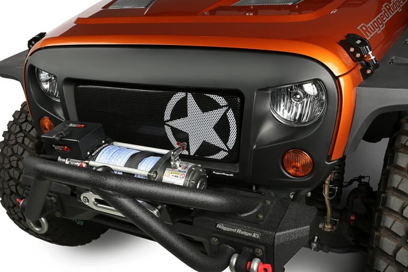 Rugged Ridge — Spartan Grille Kit, Star; 07-18 Jeep Wrangler JK
Spartan Grille Kit