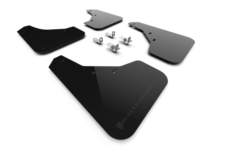 Rally Armor — Black Mud Flap/Metallic Black Logo