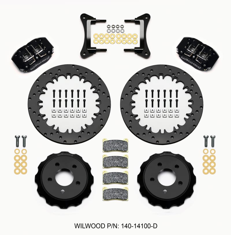 Wilwood — KIT,DRAG,FRONT,MUSTANG 15-UP,NDPR 12.90x.38 ROTOR,DRILLED,ANO