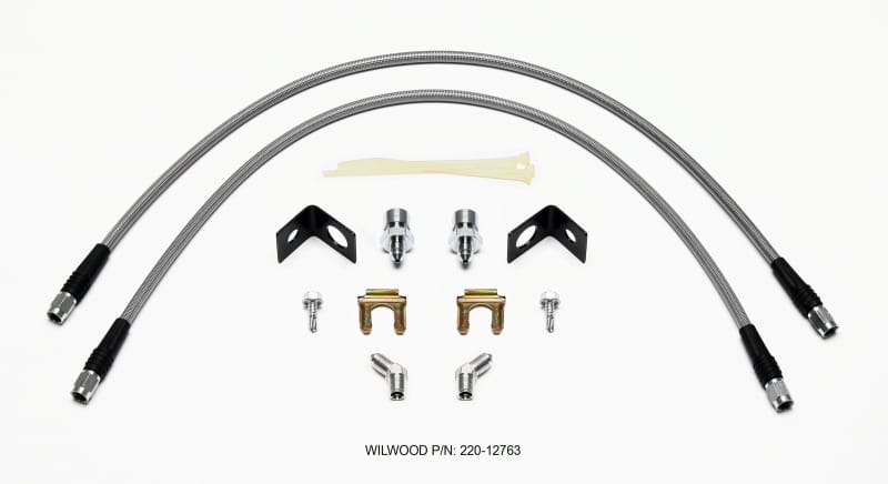 Wilwood — FLEXLINE KIT,25in.,JEEP WRANGLER 82-89 3/8-24 IF TO 45 DEG