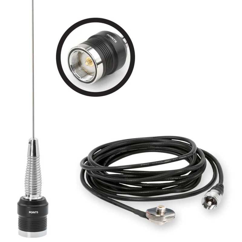 Rugged Radios — Rugged Radios GMRS / UHF No Ground Plane (NGP) Whip Antenna Kit & NMO Mount