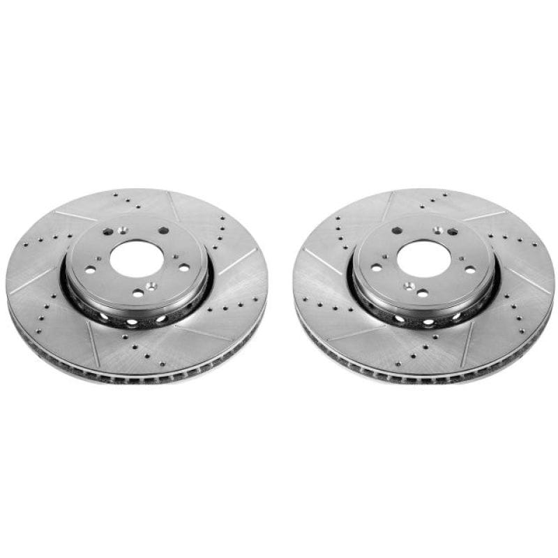 PowerStop — PowerStop Evolution Performance Drilled, Slotted & Plated Brake Rotor Pair