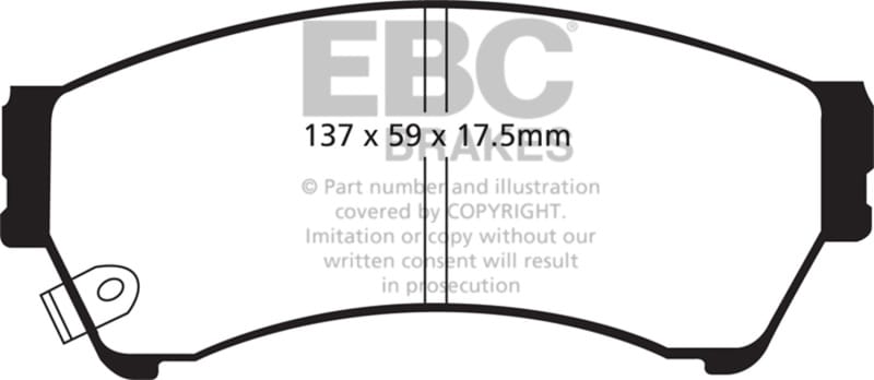 EBC — EBC 06-09 Ford Fusion 2.3 Ultimax2 Front Brake Pads
Disc Brake Pad