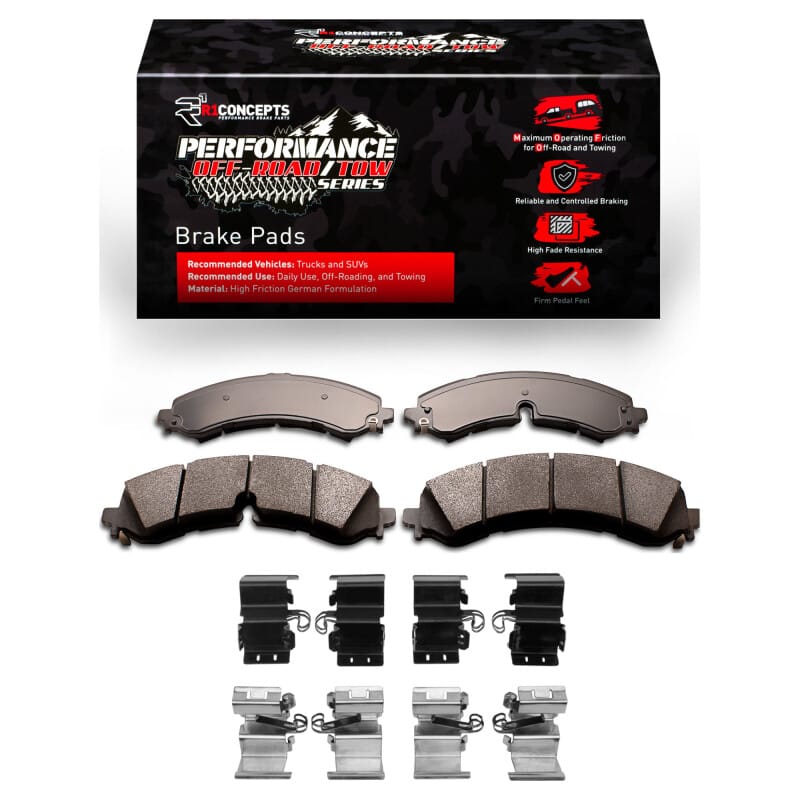 R1 Concepts — R1 2020-2025 Chevy Silverado 3500 HD Front/Rear Performance Off-Road/Tow Brake Pads & Hardware Kit
R1 Performance Off-R